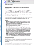 Cover page: Maternal distress and child neuroendocrine and immune regulation