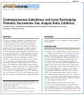 Cover page: Contemporaneous Subsidence and Levee Overtopping Potential, Sacramento-San Joaquin Delta, California