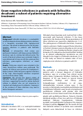 Cover page: Gram-negative infections in patients with folliculitis decalvans: a subset of patients requiring alternative treatment