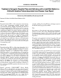 Cover page: Treatment of Iatrogenic Essential Fatty Acid Deficiency with a Lipid-Rich Matrix in a Child with Intestinal Failure-Associated Liver Disease: Case Report