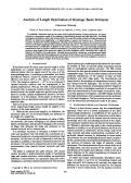 Cover page: Analysis of length distribution of drainage basin perimeter