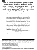 Cover page: Effect of HIV self-testing on the number of sexual partners among female sex workers in Zambia.