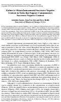 Cover page: Failure to Obtain Instrumental Successive Negative Contrast in Tasks that Support Consummatory Successive Negative Contrast