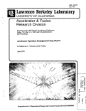 Cover page: Accelerator Operation Management Using Objects