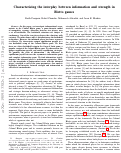 Cover page of Characterizing the interplay between information and strength in Blotto games