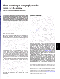 Cover page: Short wavelength topography on the inner-core boundary