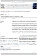 Cover page: Amount of &lt; 1Hz deep sleep correlates with melatonin dose in military veterans with PTSD