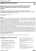 Cover page: Baseline characteristics and recruitment for SWOG S1820: altering intake, managing bowel symptoms in survivors of rectal cancer (AIMS-RC)