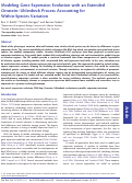 Cover page: Modeling Gene Expression Evolution with an Extended Ornstein–Uhlenbeck Process Accounting for Within-Species Variation