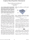 Cover page: Graphene-Based Hyperbolic Metamaterial