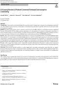 Cover page: A Scoping Review of Patient-Centered Perinatal Contraceptive Counseling