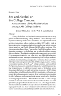 Cover page: Sex and Alcohol on the College Campus: An Assessment of HIV-Risk Behaviors among AAPI College Students