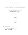 Cover page: Essays on Labor Supply and Firm Productivity in Developing Countries