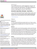 Cover page: Cost-effectiveness and budgetary impact of HCV treatment with direct-acting antivirals in India including the risk of reinfection