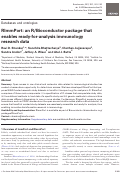 Cover page: RImmPort: an R/Bioconductor package that enables ready-for-analysis immunology research data.