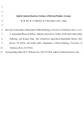 Cover page: Spatial analysis based on variance of moving window averages