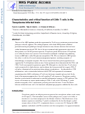 Cover page: Characteristics and critical function of CD8+ T cells in the Toxoplasma-infected brain