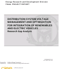 Cover page: Distribution System Voltage Management and Optimization for Integration of Renewables and Electric Vehicles: Research Gap Analysis