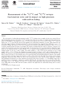 Cover page: Reassessment of the 13C/12C and 14C/12C isotopic fractionation ratio and its impact on high-precision radiocarbon dating