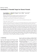 Cover page: Interleukin-17: Potential Target for Chronic Wounds