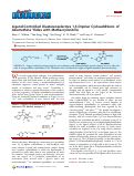 Cover page: Ligand-Controlled Diastereoselective 1,3-Dipolar Cycloadditions of Azomethine Ylides with Methacrylonitrile