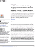 Cover page: A mobile clinic approach to the delivery of community-based mental health services in rural Haiti