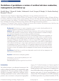 Cover page: Guidelines of guidelines: a review of urethral stricture evaluation, management, and follow-up