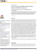 Cover page: Stimulus discriminability may bias value-based probabilistic learning