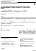 Cover page: The Global Epidemiological Transition in Cardiovascular Diseases: Unrecognised Impact of Endemic Infections on Peripheral Artery Disease.