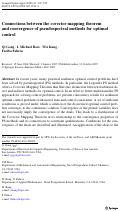 Cover page: Connections between the covector mapping theorem and convergence of pseudospectral methods for optimal control