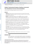 Cover page: Pediatric Tracheostomy Emergency Readiness Assessment Tool: International Consensus Recommendations.