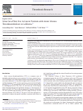 Cover page: Vena Cava Filter Use in Cancer Patients with Acute Venous Thromboembolism in California