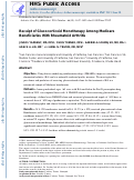 Cover page: Receipt of Glucocorticoid Monotherapy Among Medicare Beneficiaries With Rheumatoid Arthritis