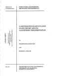 Cover page: A generalized elasto-plastic plate theory and its algorithmic implementation