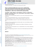 Cover page: Short- and intermediate-term exposure to ambient fine particulate elements and leukocyte epigenome-wide DNA methylation in older men: the Normative Aging Study