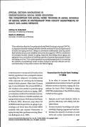 Cover page: The Consortium for Social Work Training in Aging: Schools of social work in partnership with county departments of adult and aging services