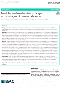 Cover page: Modular and mechanistic changes across stages of colorectal cancer