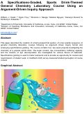 Cover page: A Specifications-Graded, Sports Drink-Themed General Chemistry Laboratory Course Using an Argument-Driven Inquiry Approach