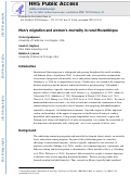 Cover page: Men's migration and women's mortality in rural Mozambique