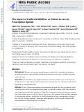 Cover page: The impact of California wildfires on patient access to prescription opioids.