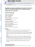 Cover page: Targeting Pre-Exposure Prophylaxis Among Men Who Have Sex With Men in the United States and Peru