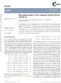 Cover page: Photodissociation of CO 2 between 13.540 eV and 13.678 eV