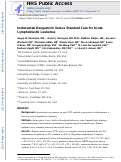 Cover page: Inotuzumab Ozogamicin versus Standard Therapy for Acute Lymphoblastic Leukemia