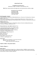 Cover page: Effect of Prior Health-Related Employment on the Registered Nurse Workforce Supply.