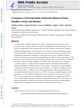 Cover page: A Sequence of events model of episodic memory shows parallels in rats and humans.