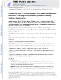 Cover page: Community-Level Economic Distress, Race, and Risk of Adverse Outcomes After Heart Failure Hospitalization Among Medicare Beneficiaries