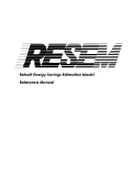 Cover page: RESEM: Retrofit Energy Savings Estimation Model reference manual - Version 1.00