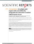 Cover page: Corrigendum: A multiply-add engine with monolithically integrated 3D memristor crossbar/CMOS hybrid circuit.