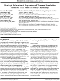 Cover page: Strategic Educational Expansion of Trauma Simulation Initiative via a Plan-Do-Study-Act Ramp