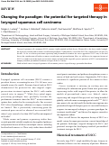 Cover page: Changing the paradigm: the potential for targeted therapy in laryngeal squamous cell carcinoma